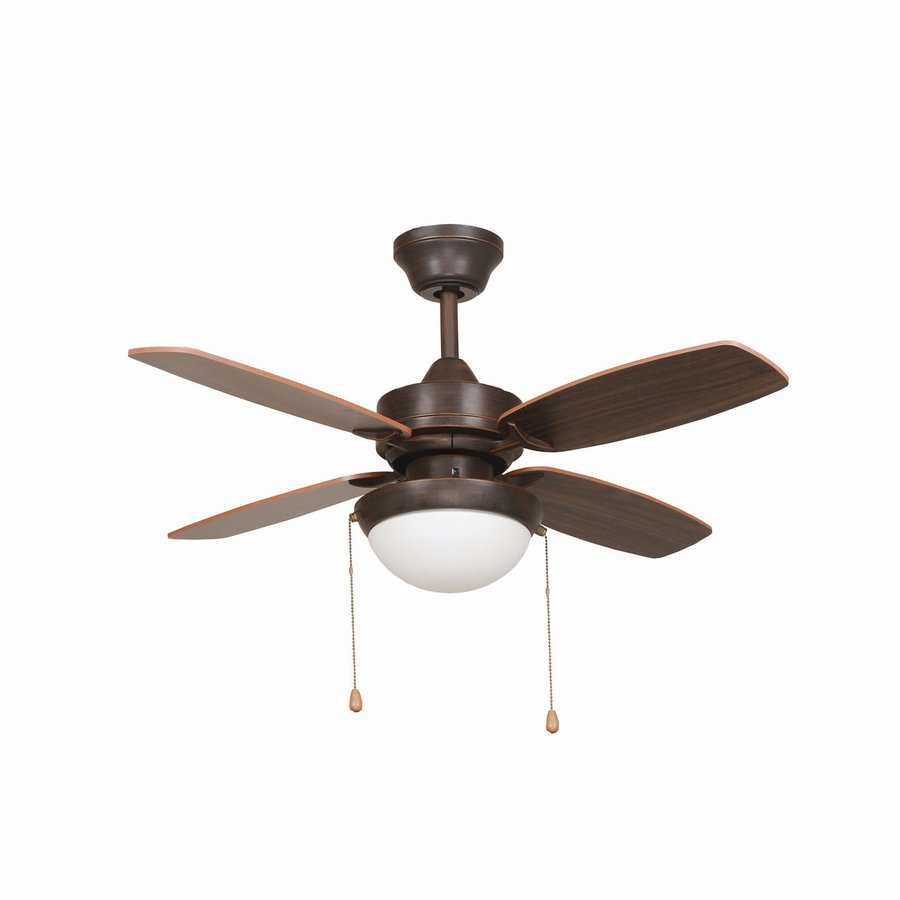 Yosemite Home Decor Ashley 36-In Oil Rubbed Bronze Downrod Mount ... throughout Understanding the timeless appeal of oil rubbed bronze ceiling fans
