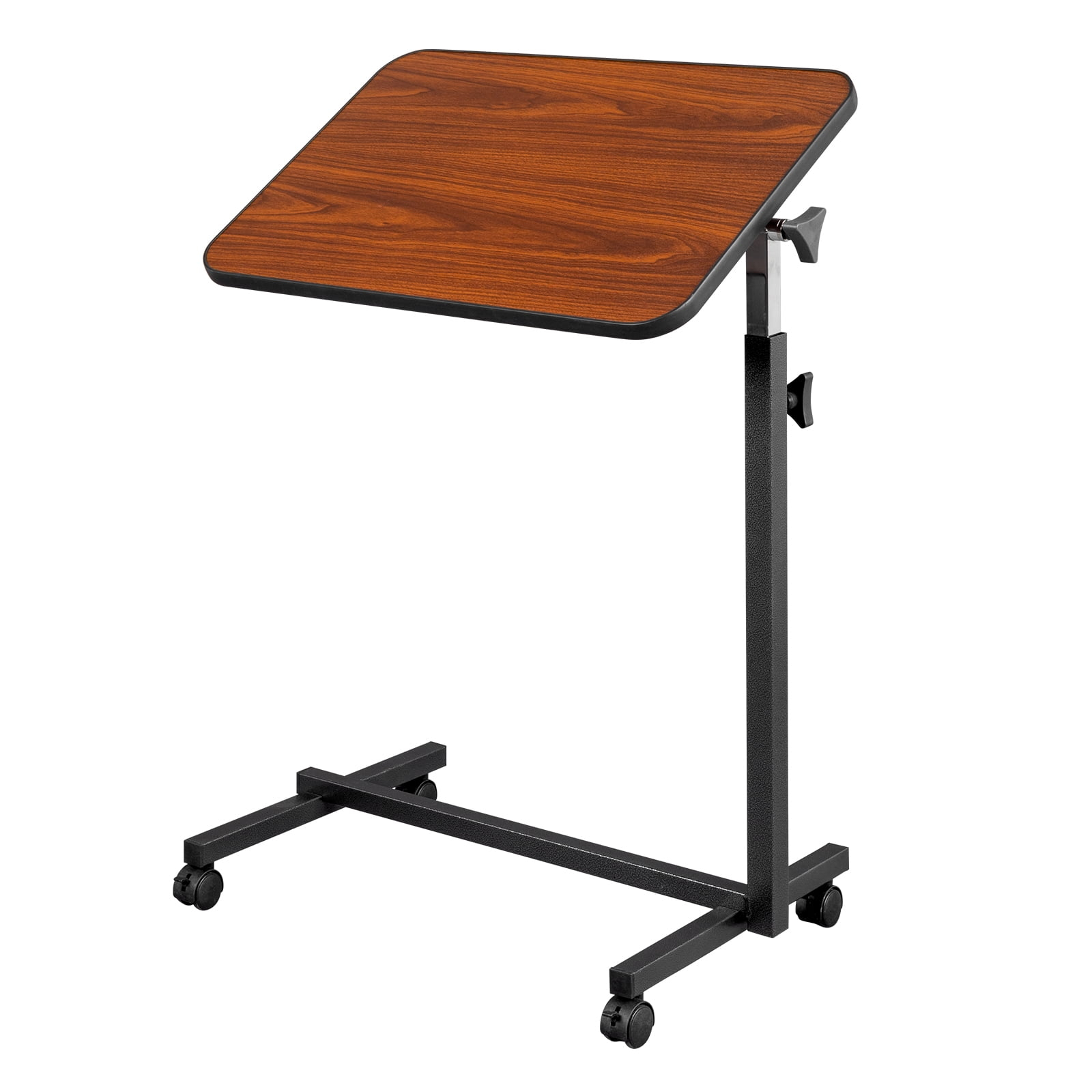 Zimtown Medical Adjustable Tilt Overbed Bedside Table With Wheels For ... pertaining to Design considerations for hospital bed tables with wheels in critical care settings