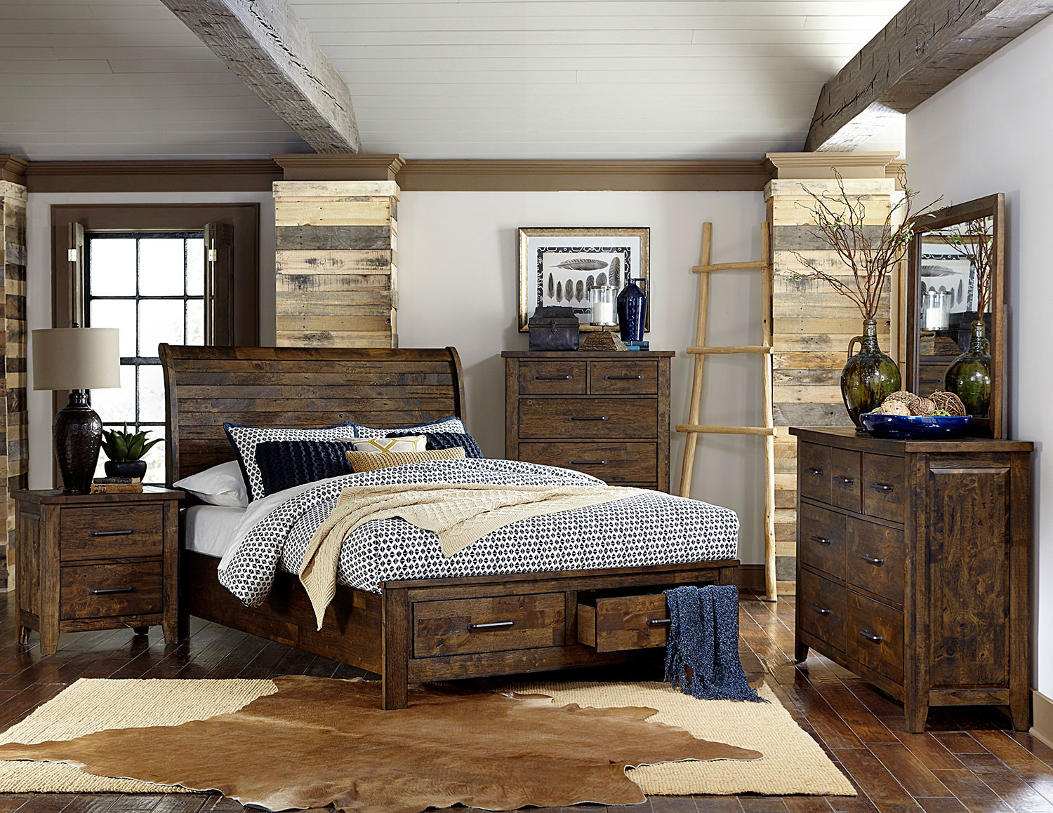 Creating Cozy Retreats with Authentic Rustic Bedroom Furniture Sets King