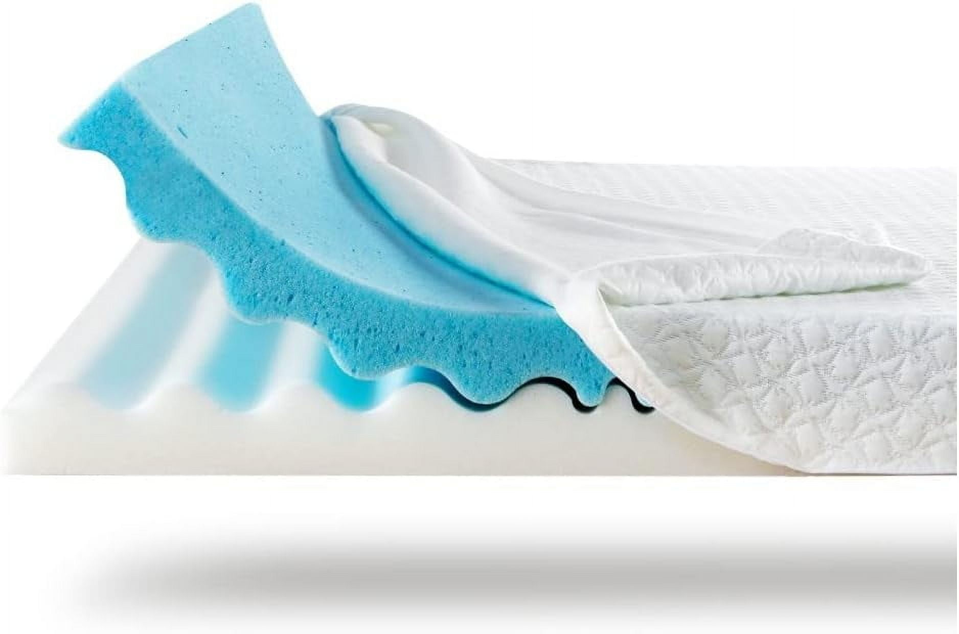 4 Inch Mattress Topper, Memory Foam Medium-Firm Mattress Topper With ... throughout 4 In Mattress Topper King