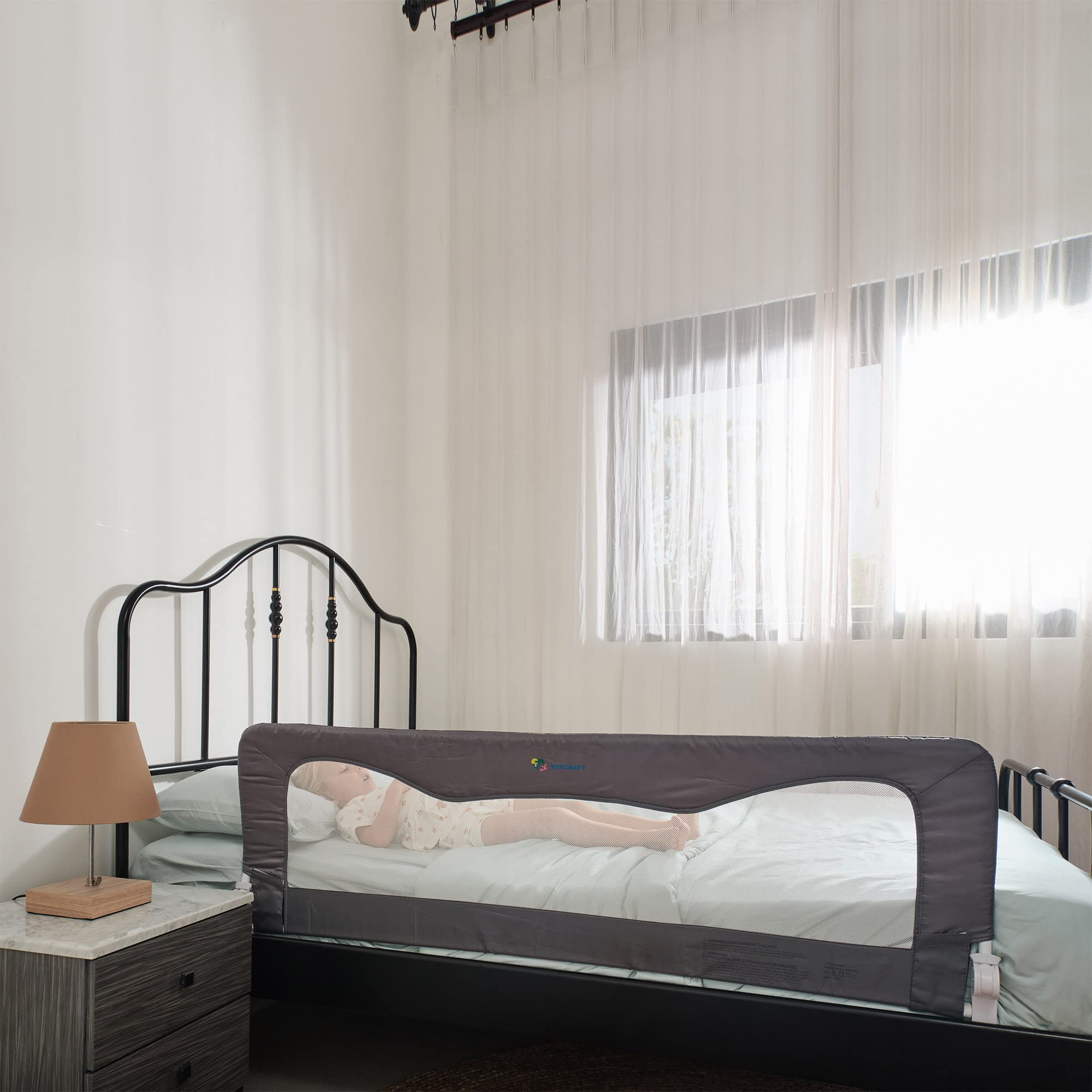 Amazon.com: Bed Rail For Toddlers & Infants – Universal Toddler Bed ... inside Bed Rails For Full Size Bed