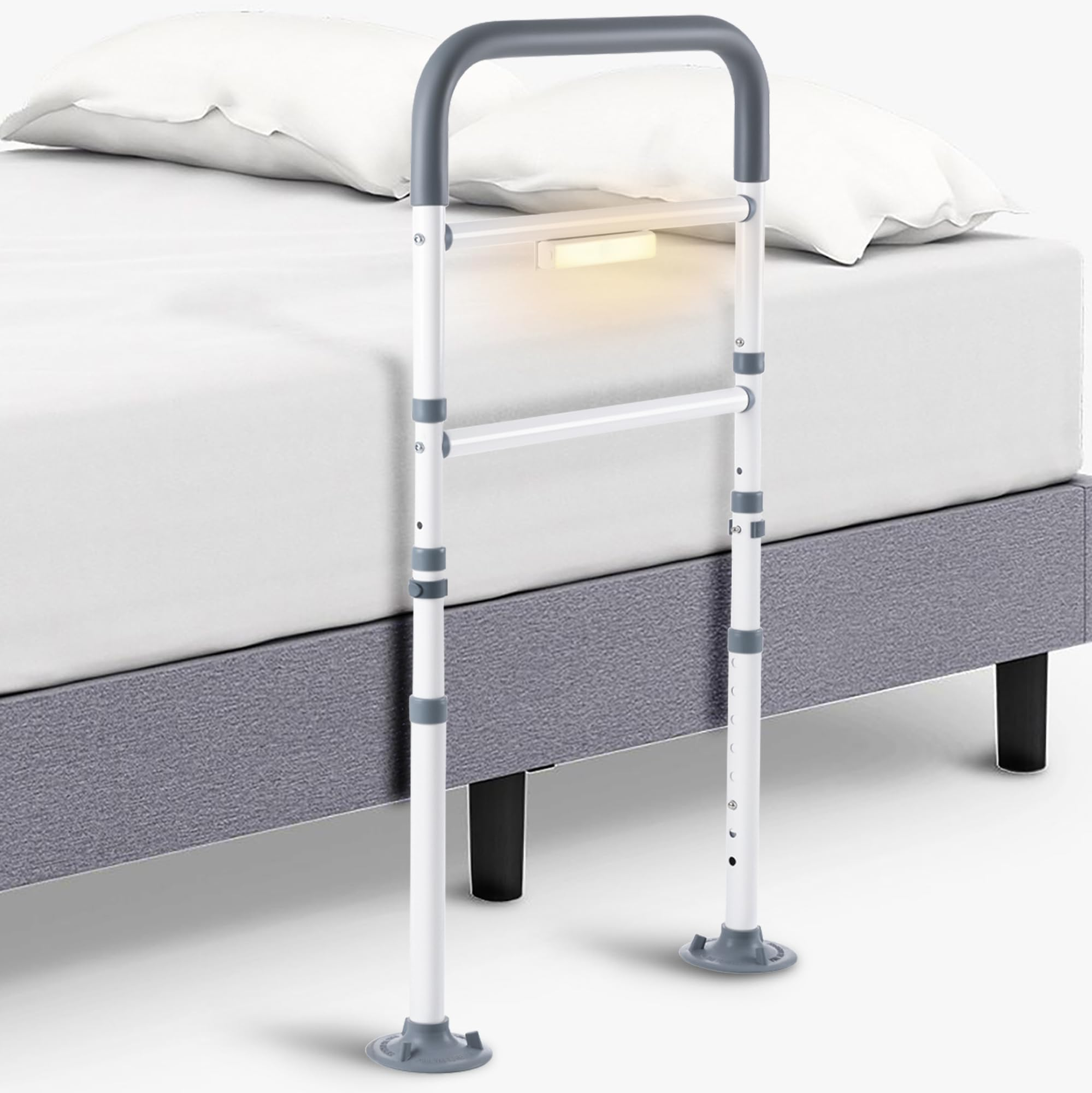 Amazon.com: Bed Rails For Elderly Adults Safety With Storage Pocket ... for Safety Bed Rails For Seniors