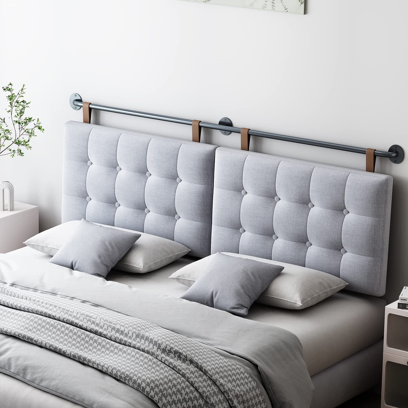 Amazon.com - Bshomgi King Headboard Only Headboards For King Size Bed ... with regard to Living Well with Less Space Creative Solutions Using King Size Wall Mount Headboards
