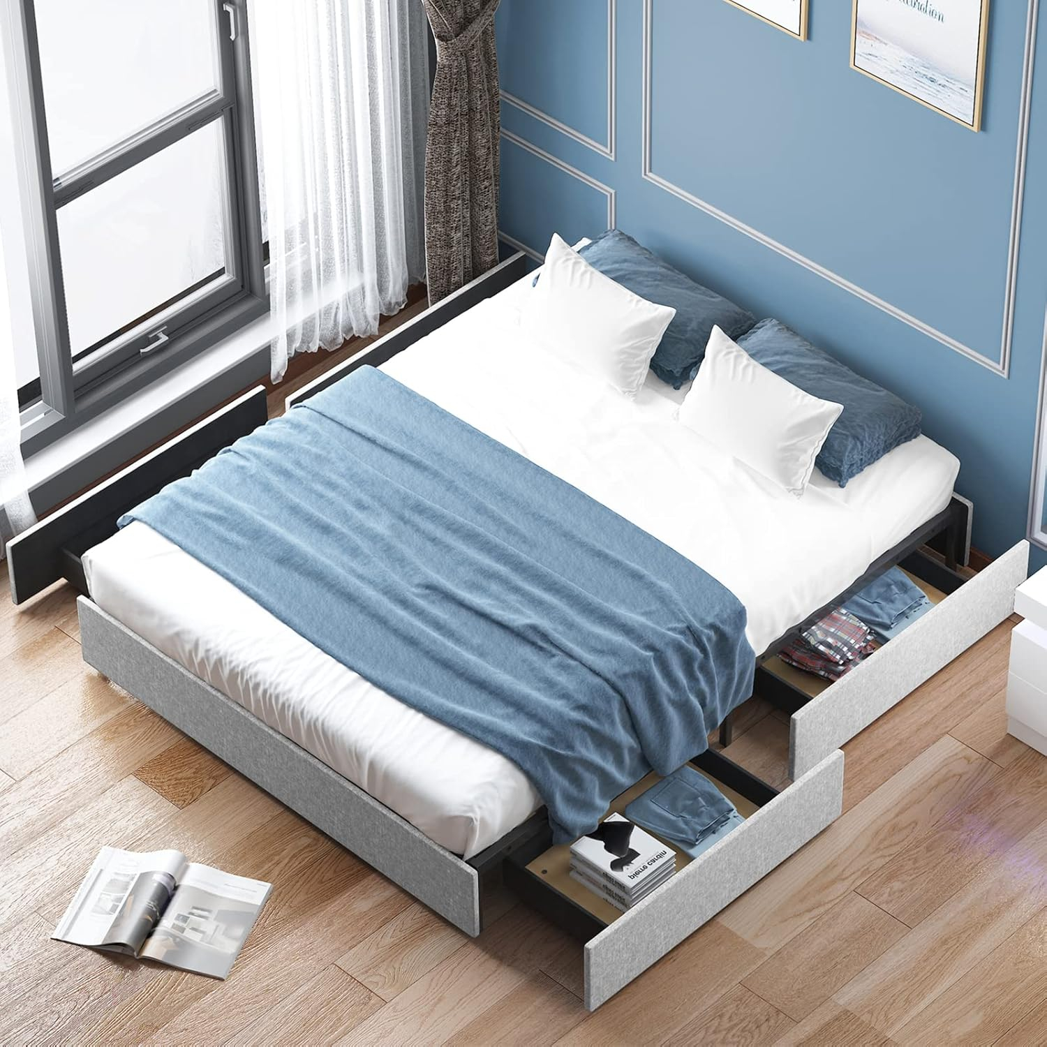 Transforming Your Bedroom with Practical Under-Bed Storage for California King Frames