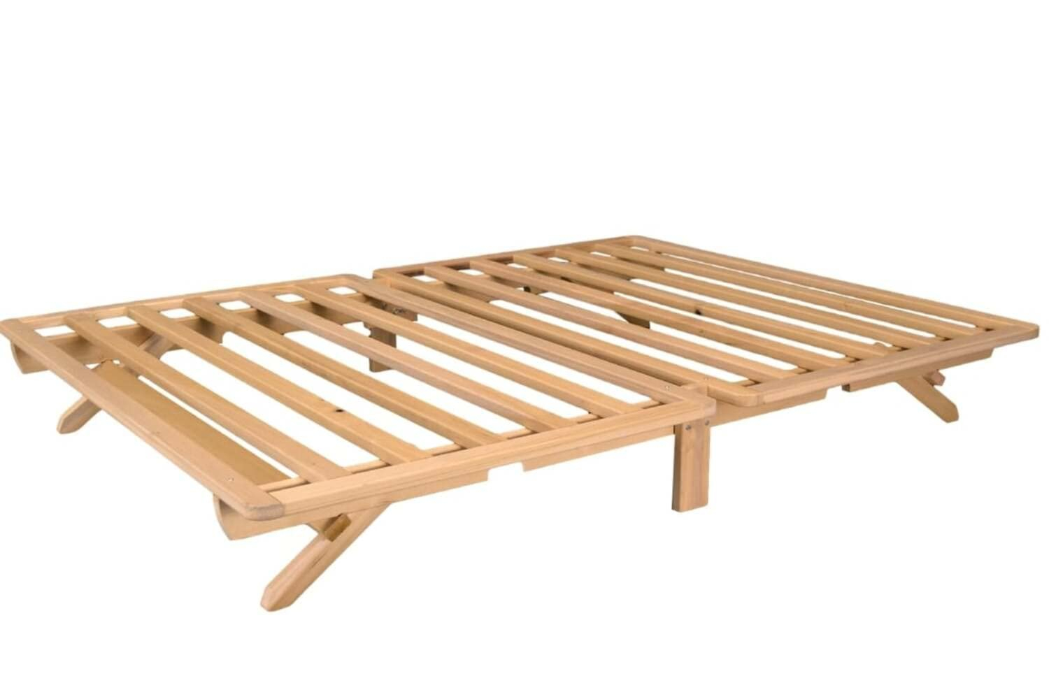 Amazon.com: Kd Frames Fold Platform Bed - Full Bed Frame - Unfinished ... in Collapsible Full Size Bed Frame
