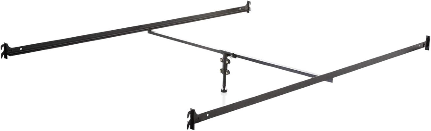 Amazon.com: Malouf Hook-On Metal Bed Rails With Center Bar And ... within Maximizing comfort and security with full size bed rails and hooks