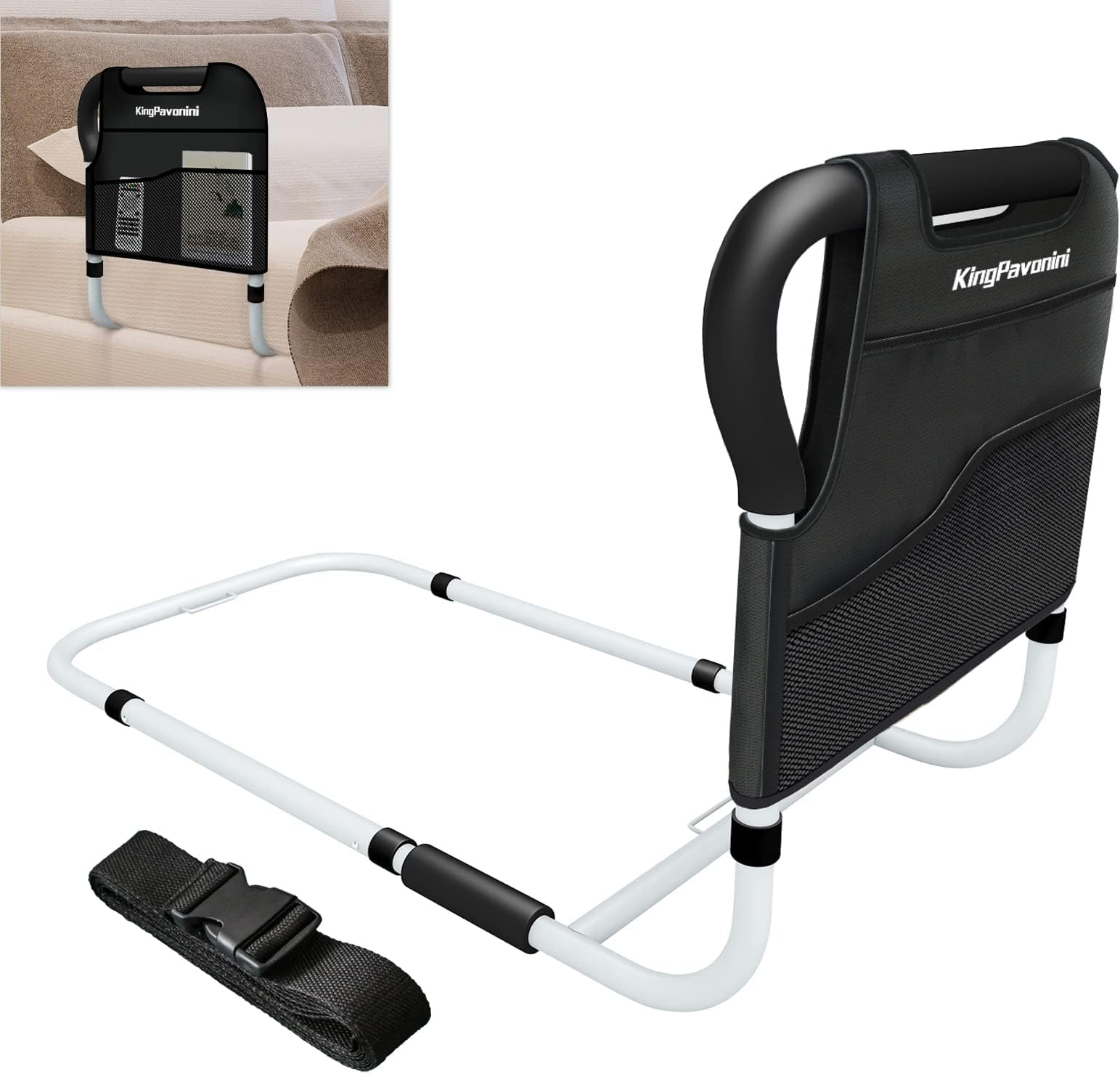 Amazon.com: Nexacraft Bed Rails For Elderly Adults Safety - Adjustable ... regarding Choosing the perfect bed cane for your adjustable bed setup