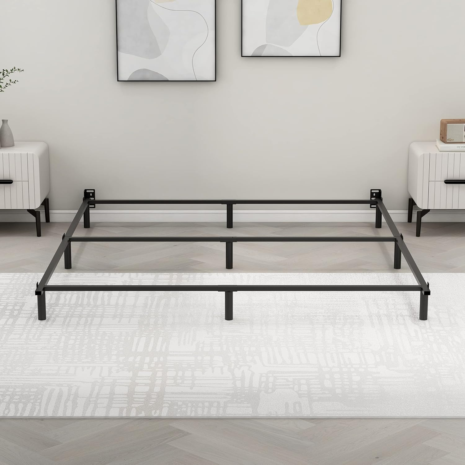 Amazon.com: Nightell 7 Inch Metal Platform California King Bed Frame ... for Expert insights on maintaining and caring for metal california king bed frames