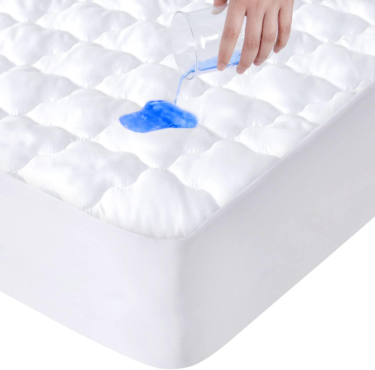 Amazon.com: Springspirit Twin Xl Mattress Protector Waterproof ... throughout Mattress Pad Protector Twin Xl