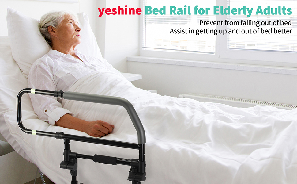 Amazon.com: Yeshine Bed Rails For Elderly Adults, Foldable Bed Side ... in Full Length Bed Rails For Adults