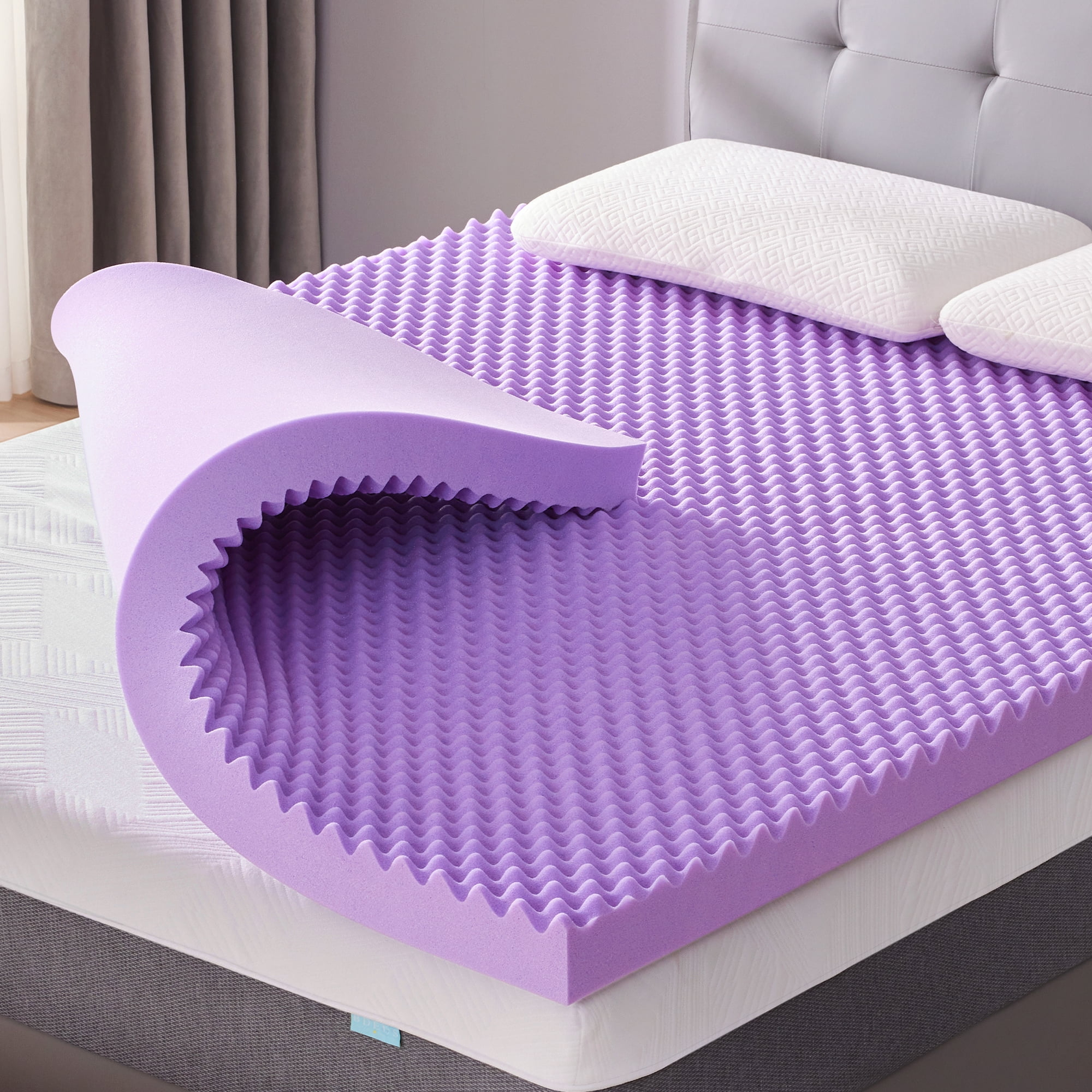 Bdeus 2 Inch Gel Cooling Memory Foam Mattress Topper, Memory Foam Egg ... with The Ultimate Guide to Choosing the Right Twin Egg Crate Foam Mattress Topper