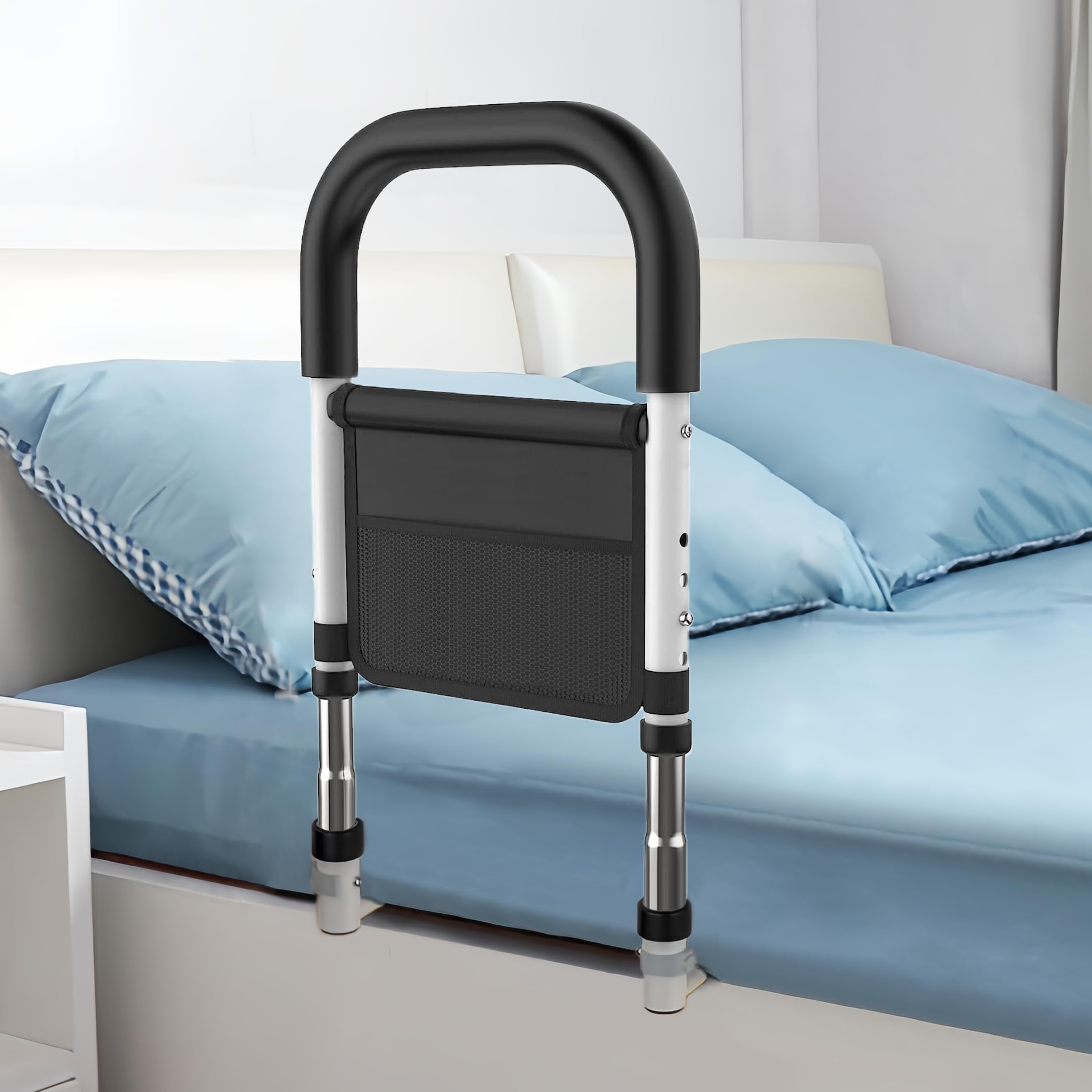 Bed Rails For Elderly Adults Safety, Medical Bed Assist Rail For ... regarding Bed Cane For Adjustable Bed