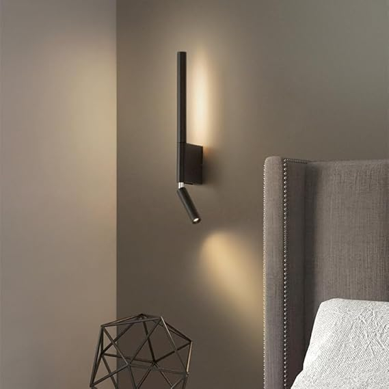 Bedside Wall Lamps 2 Heads 330 Degree Rotation Adjustable Wall Lamp ... in Understanding the Best Bedroom Wall Lights with Reading Light for Better Sleep