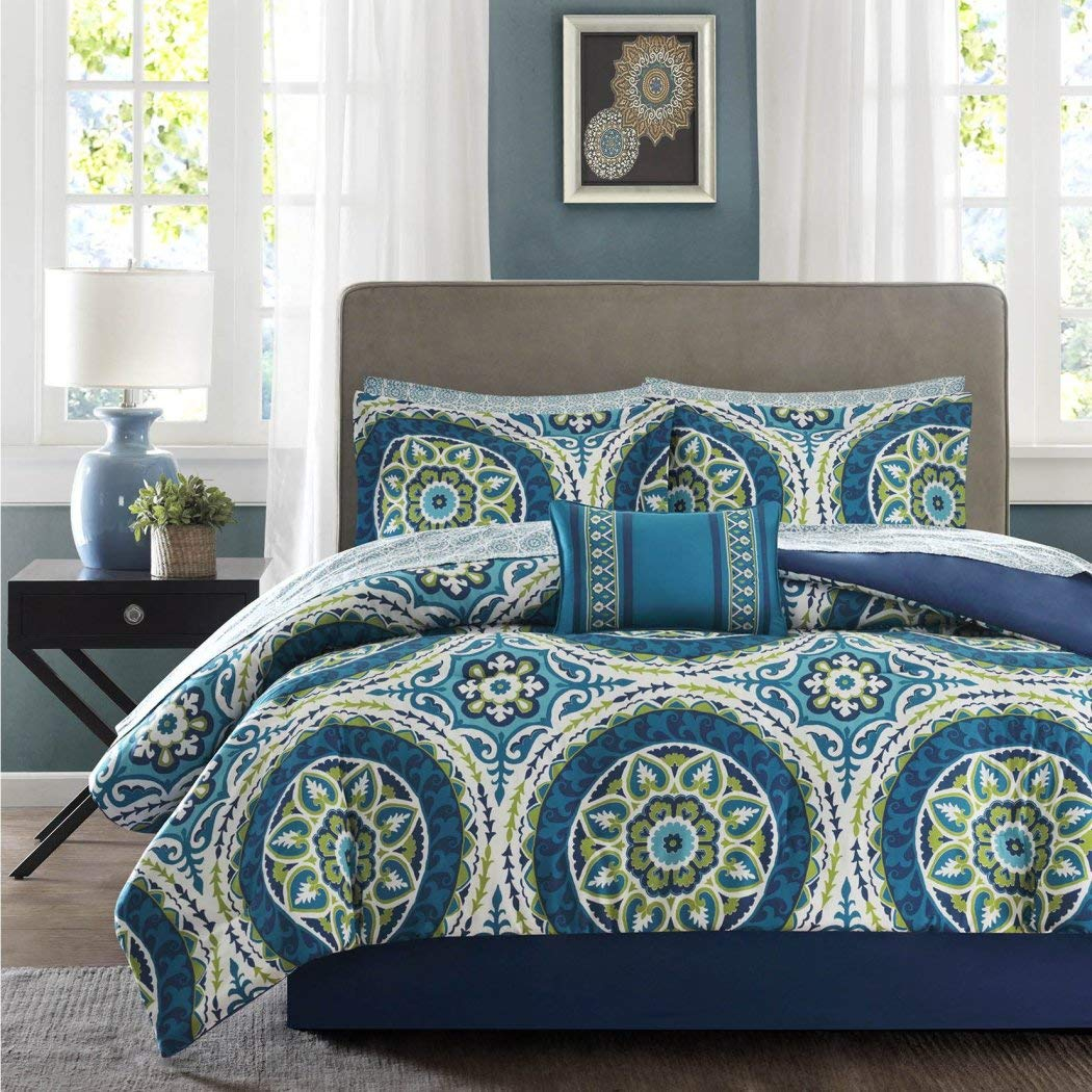 Blue And Green Comforters with How Color Theory Influences Sleep Quality and Bedroom Harmony