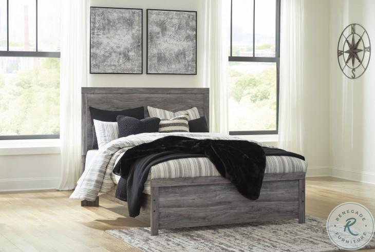 Bronyan Dark Gray Queen Panel Bed From Ashley Furniture | Coleman Furniture intended for Ashley Furniture Gray Bedroom Set