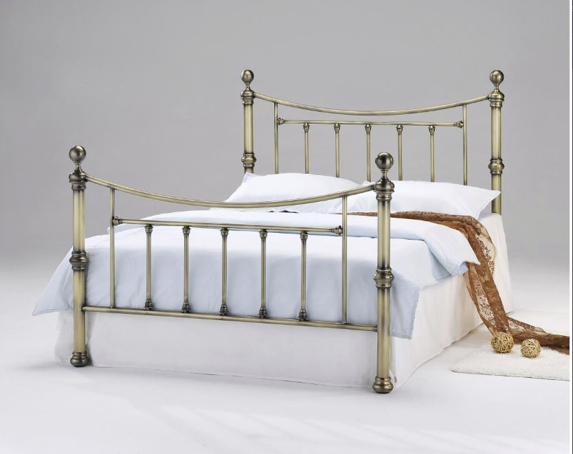 Charlotte Antique Brass King Size Bed – 5Ft – Ats Carpets for Choosing the right king size brass bed frame for your space