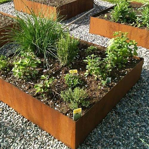 Corten Steel Raised Garden Beds - Gnee Garden within Building resilience in your garden with corten steel raised beds