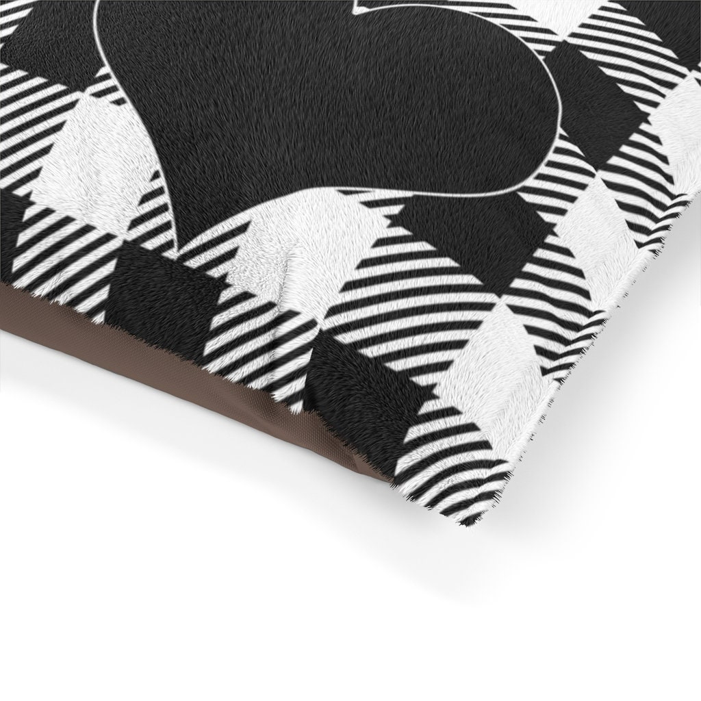 Dog Bed Black And White Buffalo Check Dog Bed Personalized Buffalo ... with regard to Dog Bed Black And White