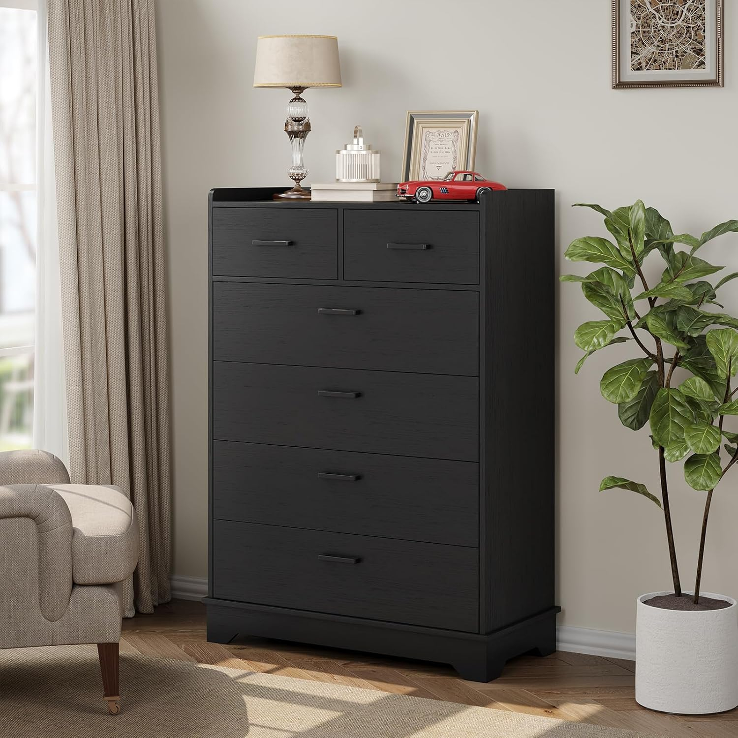 Ephex Tall Dresser For Bedroom, Modern Vertical 6 Drawer Dresser, Large ... with Understanding the Best Wood Tall Dresser Options for Your Bedroom