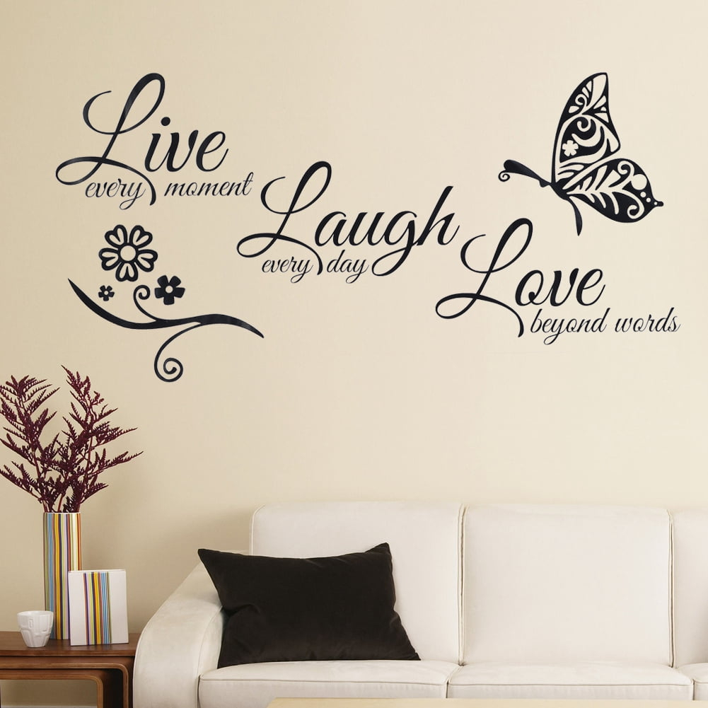 Faginey Adhesive Quote Motto Wall Sticker Bedroom Living Room Wall ... in How to choose the perfect motivational stickers for your sleep space