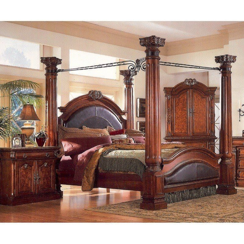 Four Poster King Size Bed inside Poster Bedroom Sets King Size