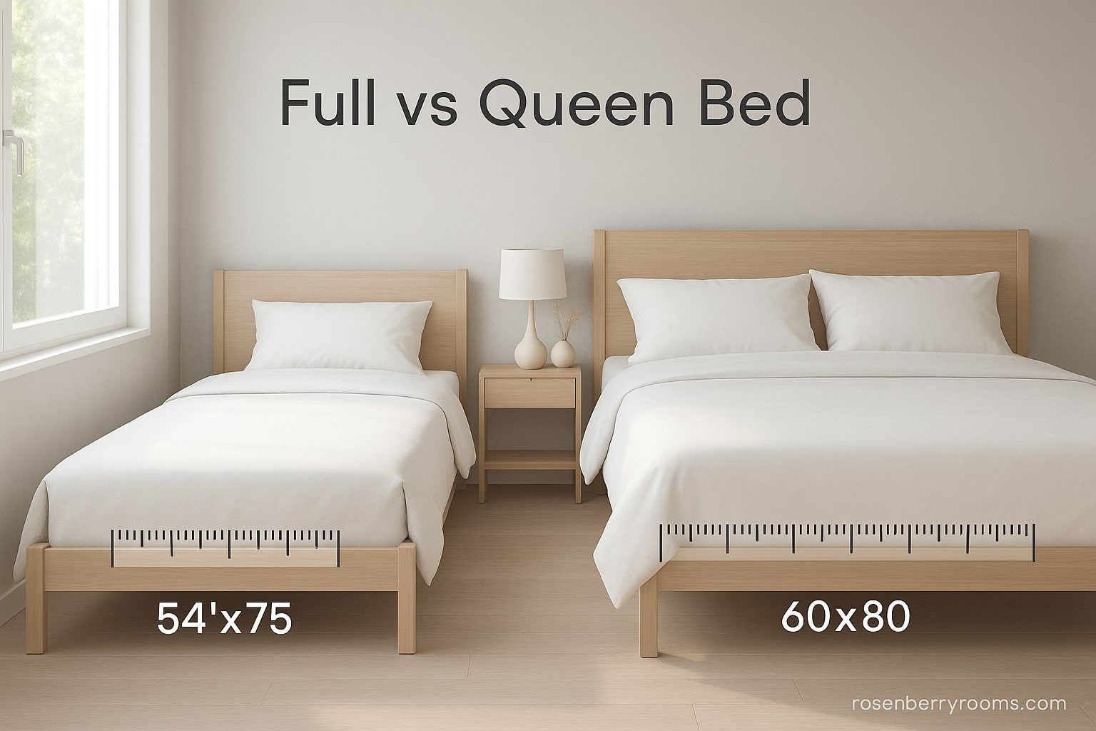 Full Vs Queen Bed: Size Comparison & Buying Guide For 2026 with Space Considerations When Choosing Between Queen and Double Beds