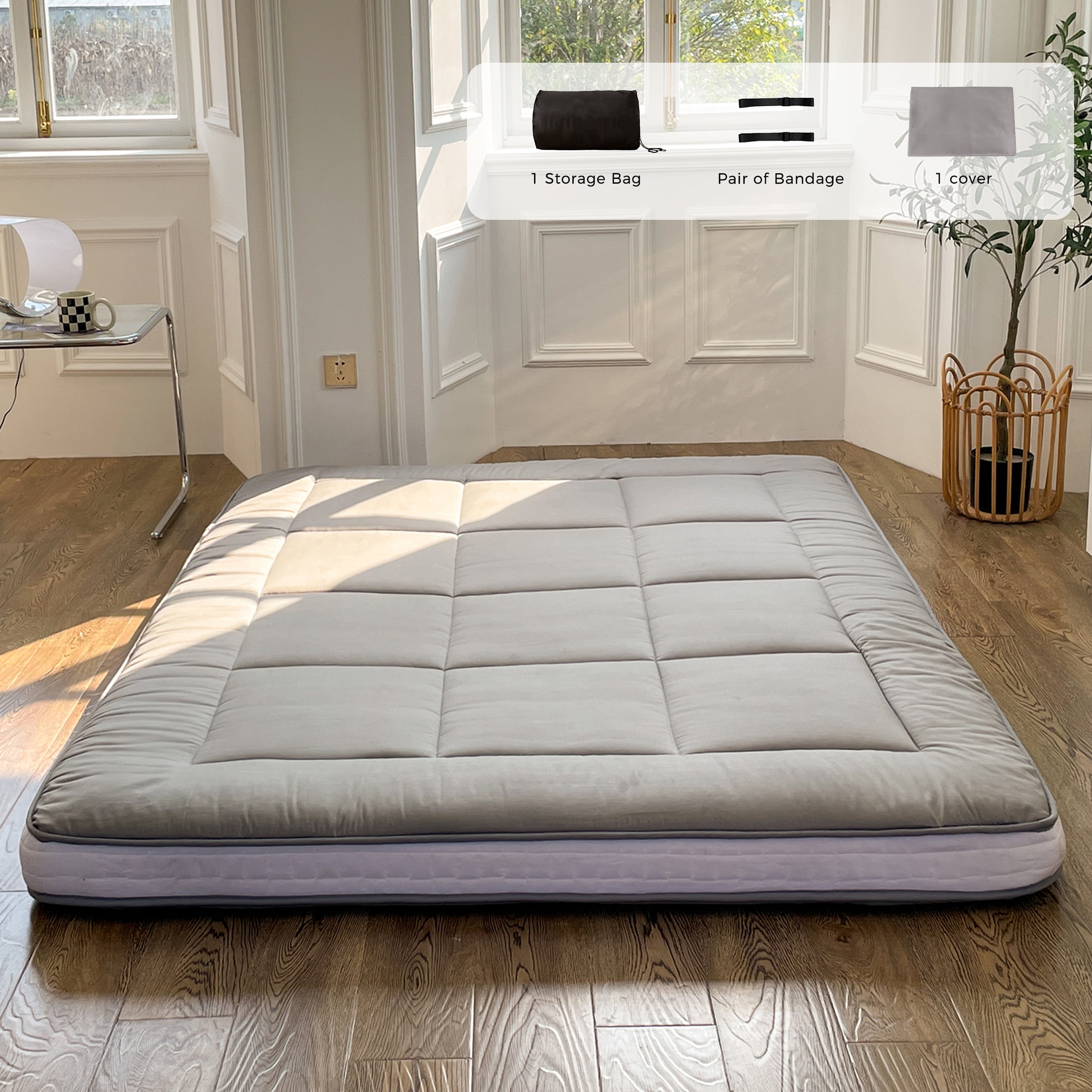 Futon Mattress, Full Size, Extra Thick Portable Foldable Sleeper ... throughout How to Choose the Right Full Futon Mattress Size for Your Space