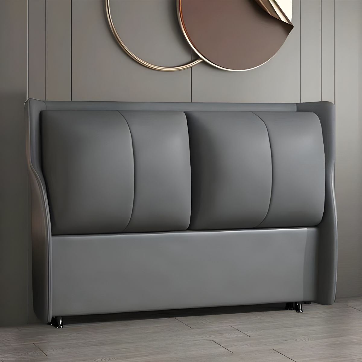 Gender Neutral Twin Upholstered Free Standing Headboard With Pine Wood ... for Everything You Should Know About Selecting Free Standing Headboards for Adjustable Bed Users