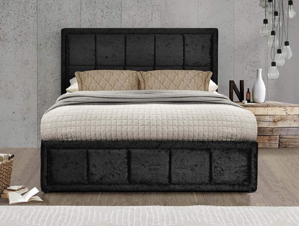 Hann Black Velvet Ottoman King Size Bed Frame with Why black velvet king size bed frames represent the pinnacle of bedroom sophistication