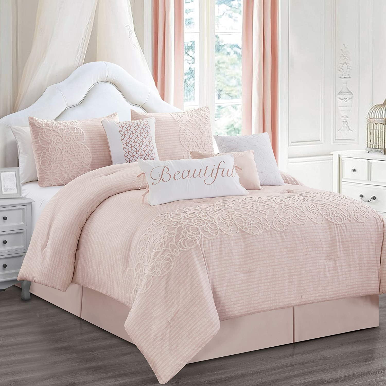 Hgmart Bedding Comforter Set Bed In A Bag - 8 Piece Luxury Quilted ... with regard to Expert insights into selecting the best 8 piece queen bed set for comfort