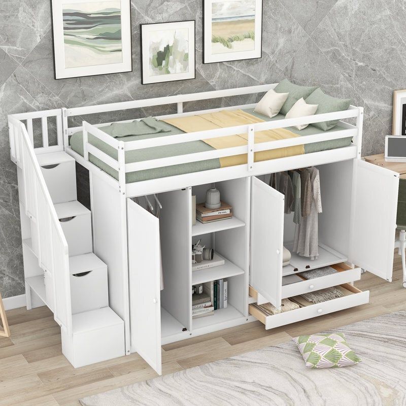Understanding Safety Features in Storage Loft Beds with Staircases