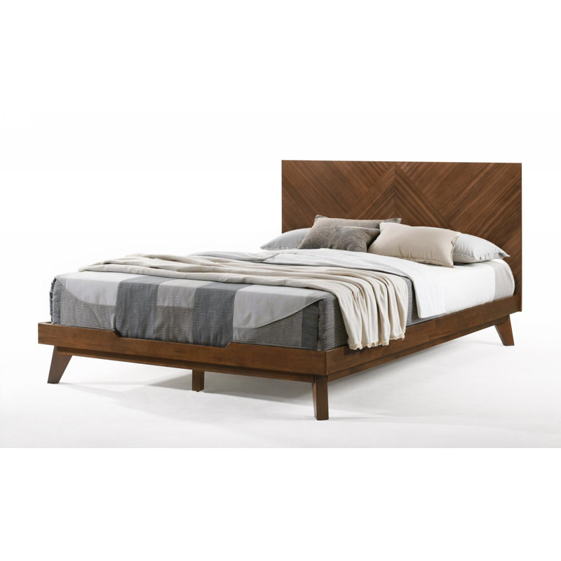 Homeroots Brown Wood California King Bed Frame | Wayfair throughout California King Bed Frame Wood