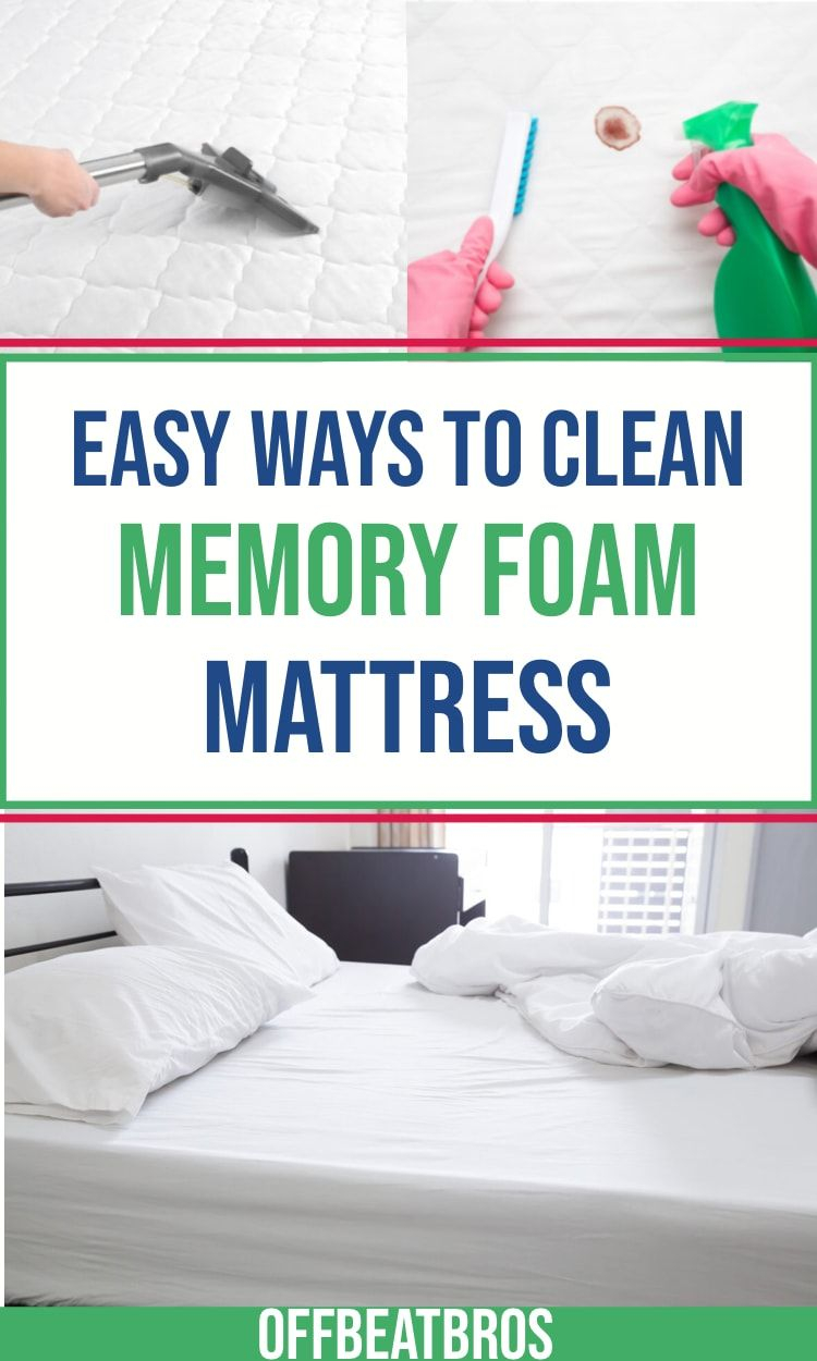 How Can You Clean A Memory Foam Mattress At Arthur Kline Blog within How Do I Clean A Memory Foam Mattress