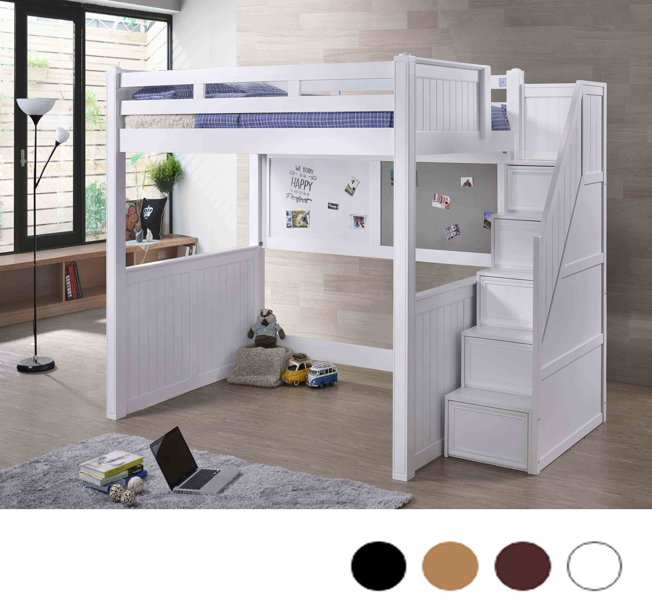 How To Build A Full Size Loft Bed With Stairs At Eileen Crofts Blog within Loft Bed With Stairs Full