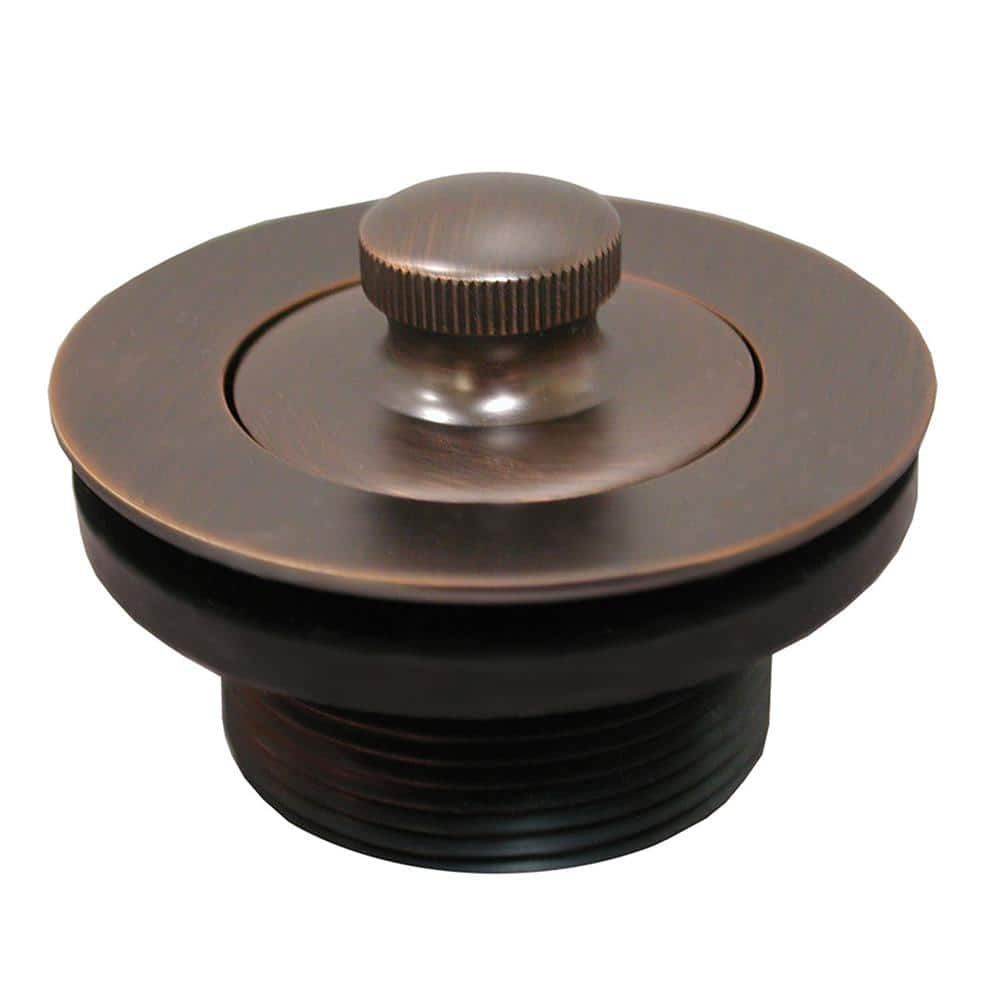 Jones Stephens 1-1/2 In. Lift And Turn Bath Tub Drain With 1-7/8 In. O ... with Oil Rubbed Bronze Bathtub Drain