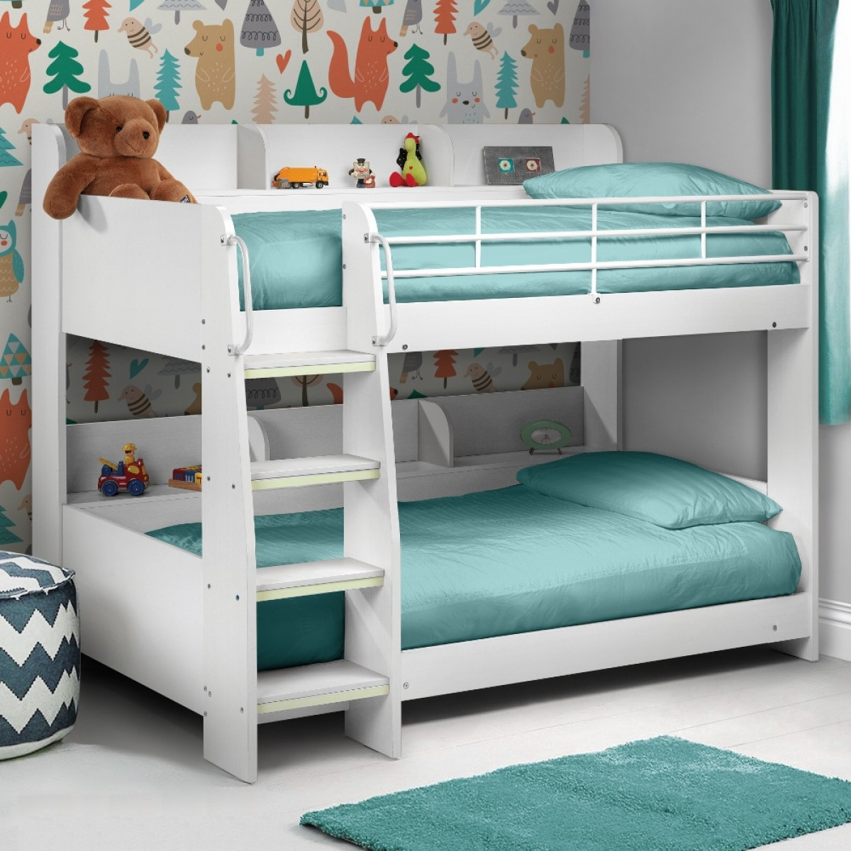 Julian Bowen Domino White Wooden Kids Bunk Bed inside Creative storage ideas that transform ordinary bunk beds into smart solutions