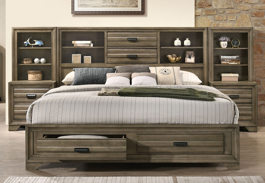 King Bedroom Set With Bookcase Headboard At Leah Crisp Blog within The Hidden Benefits of Incorporating Bookcases into Your Bed Frame Design