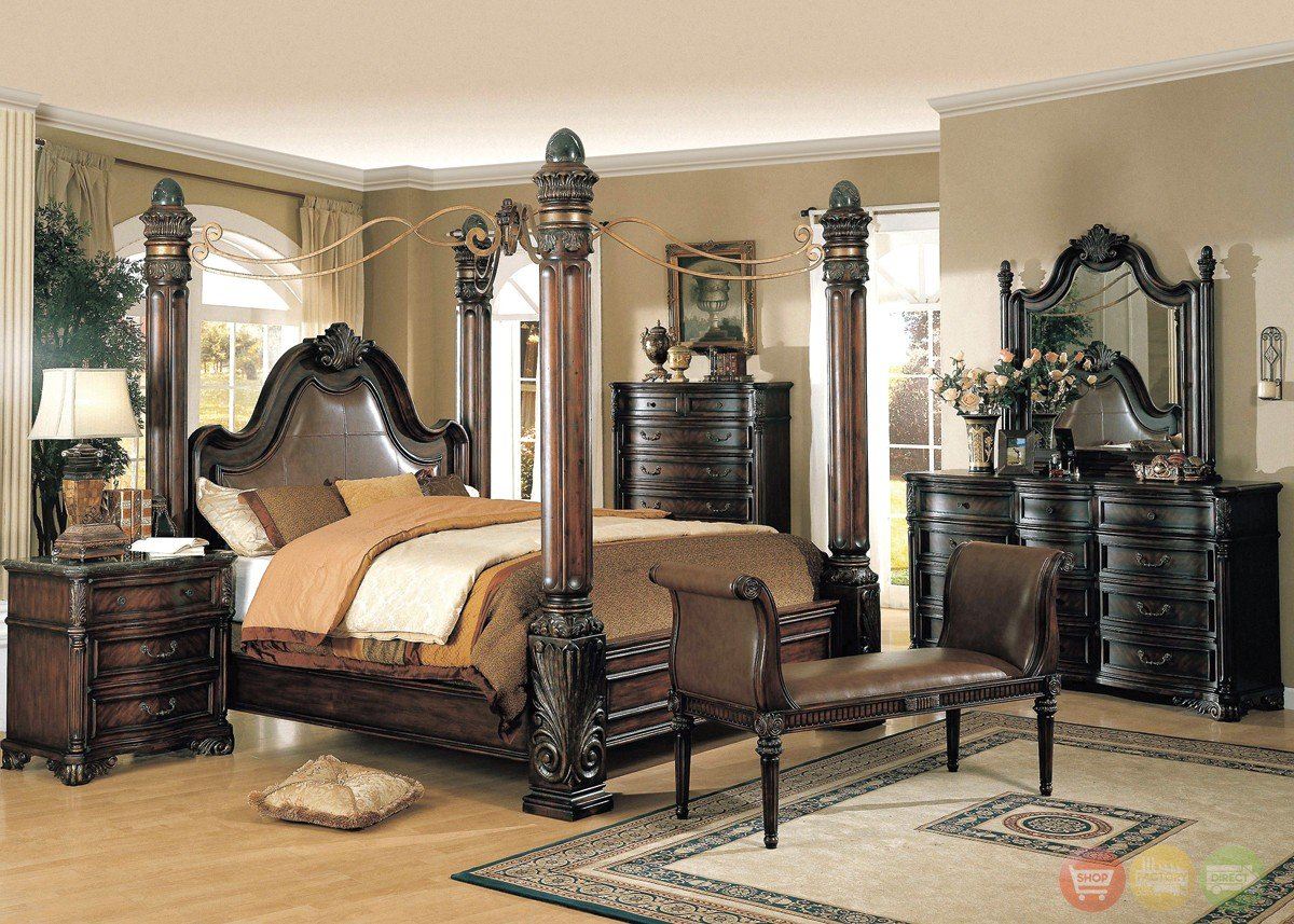 King Size 4 Poster Canopy Bed - Minimalist Poster Store inside 4 Poster King Bed Wood Frame