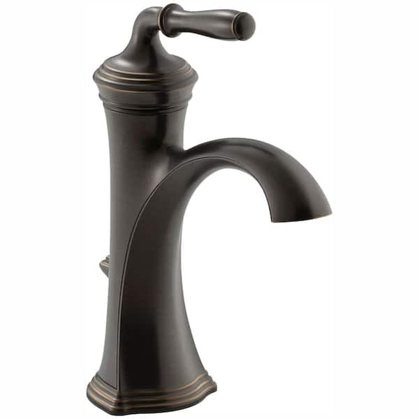 Kohler Devonshire Single Hole Single Handle Water-Saving Bathroom ... throughout Oil Rubbed Bronze Single Hole Bathroom Faucet