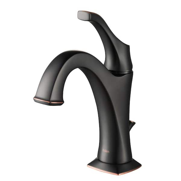 Kraus Arlo Single Hole Single Handle Bathroom Faucet In Oil Rubbed ... with The timeless appeal of oil rubbed bronze single hole bathroom faucets in modern design