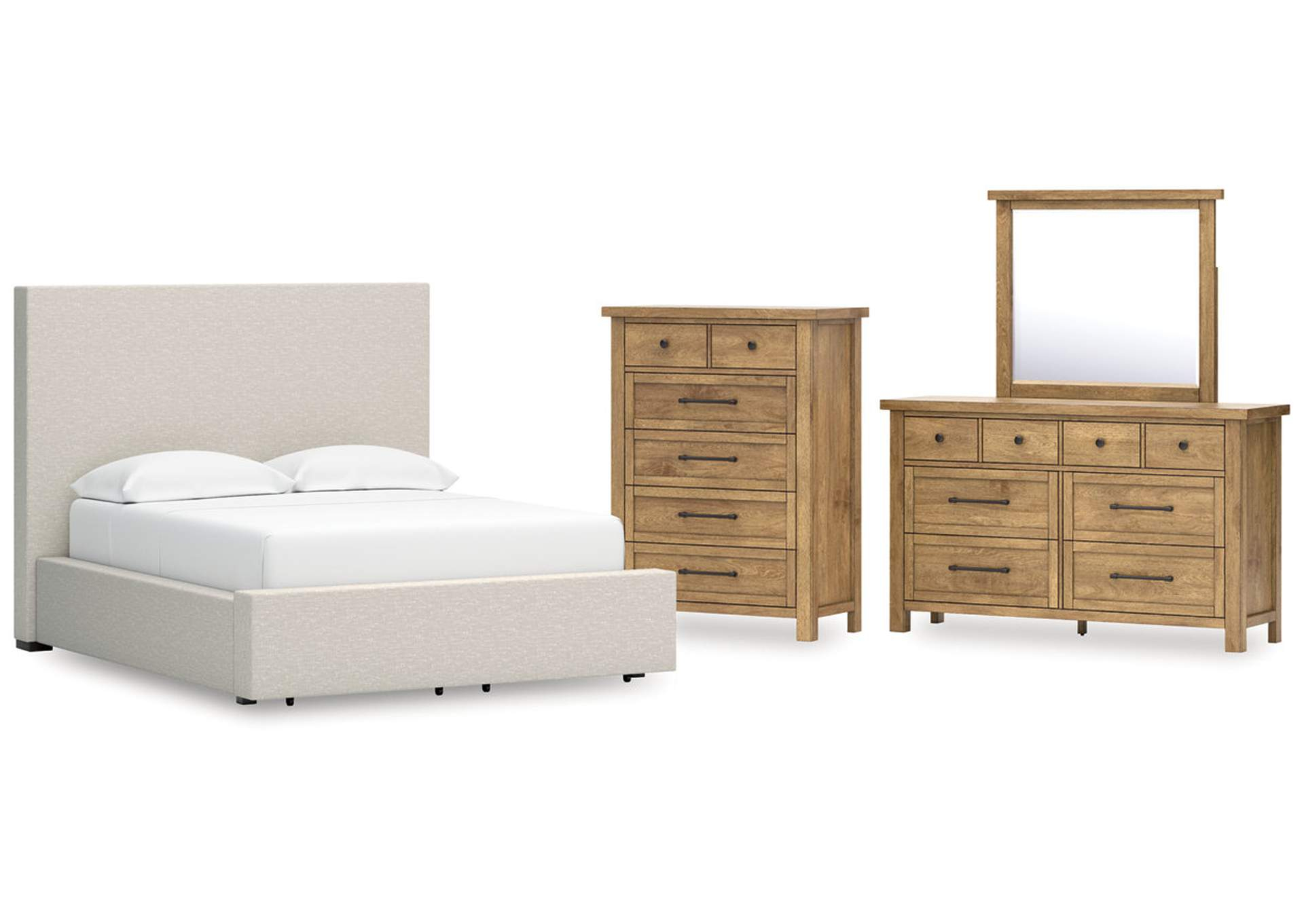 Kristiland King Upholstered Storage Bed pertaining to Kristiland King Upholstered Storage Bed
