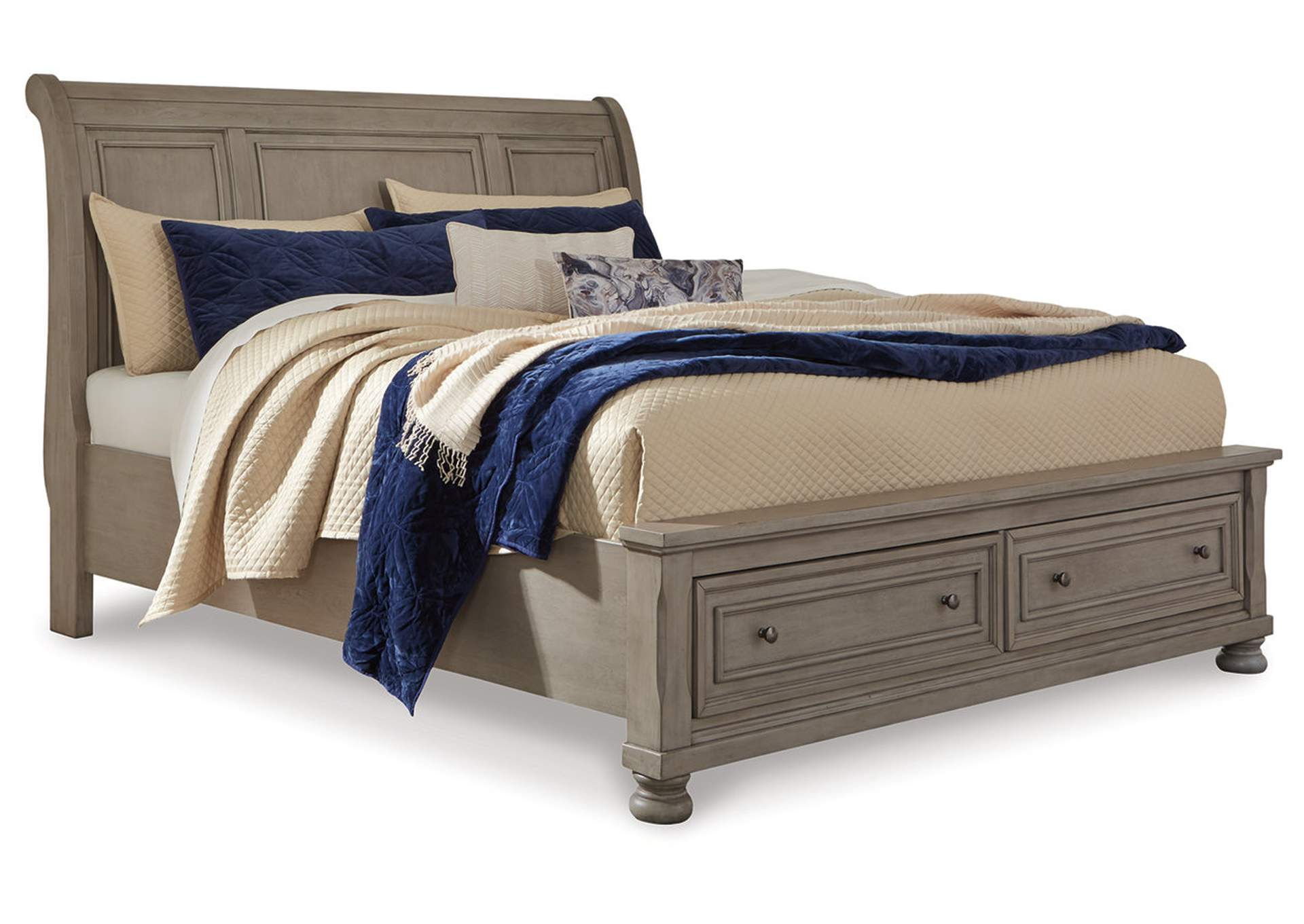 Lettner Queen Sleigh Bed With 2 Storage Drawers within How to maximize your bedroom space with storage sleigh beds