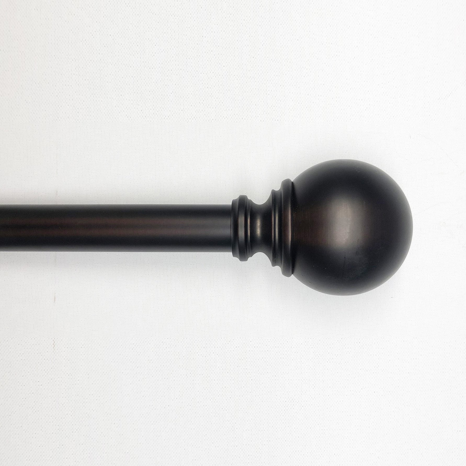 Lumi Oil Rubbed Bronze Drapery Rod Kit With Ball Finials 36-72 Inch ... for Oil Rubbed Bronze Curtain Rods