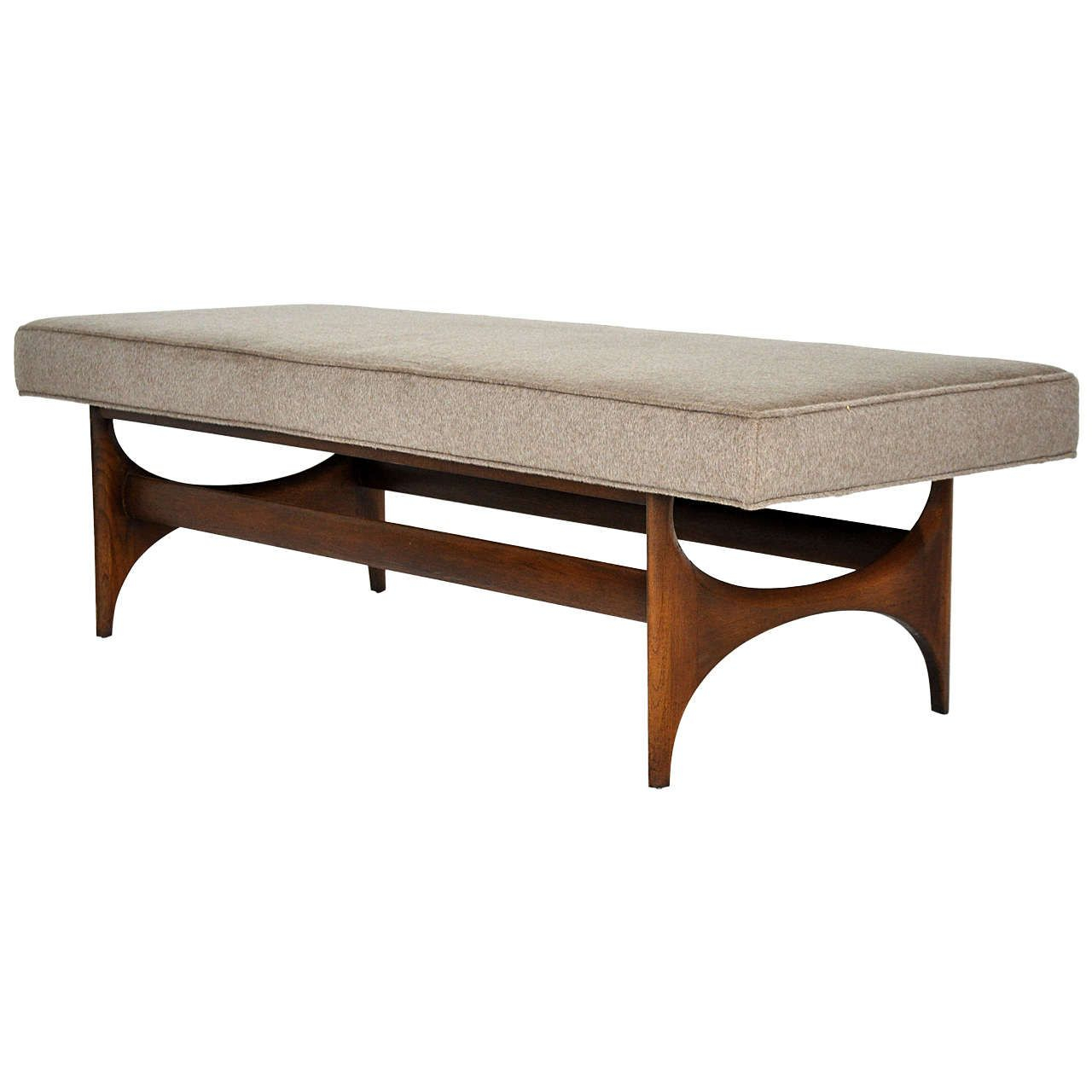 Mid-Century Sculptural Bench | Mid Century Modern Furniture, Mid ... pertaining to The evolution of mid century modern bed bench from vintage to modern interiors