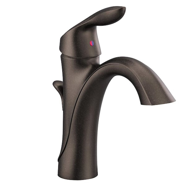Moen Eva Single-Handle Single Hole High Arc Bathroom Faucet In Oil ... intended for Moen Oil Rubbed Bronze Faucet
