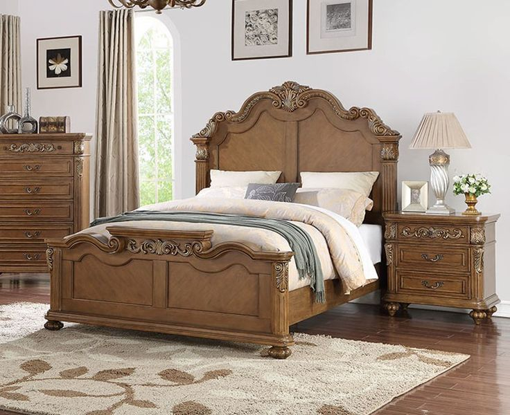 Osgo Home | "California King Bed" | Walnut Bed Frame, Wooden Bed, Panel Bed within California King Wooden Bed Frame