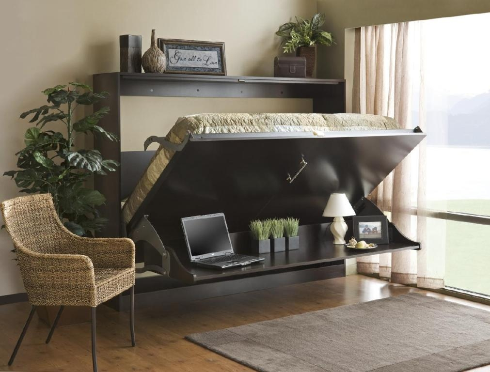 Queen Murphy Bed Desk Combination - Hanaposy inside Design Tips for Seamless Murphy Bed and Desk Combo Installations