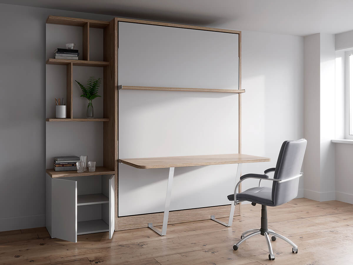 Royal Queen Wall Bed With Desk with Modern Wall Bed With Desk
