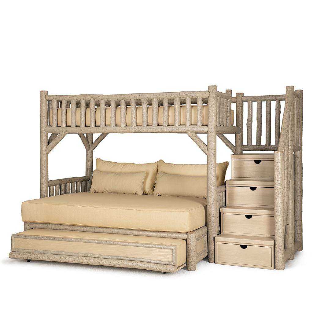 Rustic Bunk Bed With Trundle And Stairs | La Lune Collection regarding How to Choose the Perfect Bunk Bed with Trundle and Stairs for Your Home