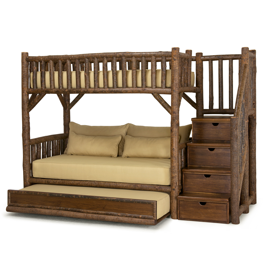 Rustic Bunk Bed With Trundle And Stairs | La Lune Collection with Expert Tips for Selecting and Installing Bunk Beds with Stairs and Trundle